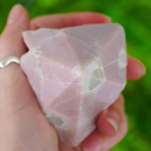 RAW PINK OPAL POLISHED HEALING CRYSTAL POINT - Picture 9 of 10